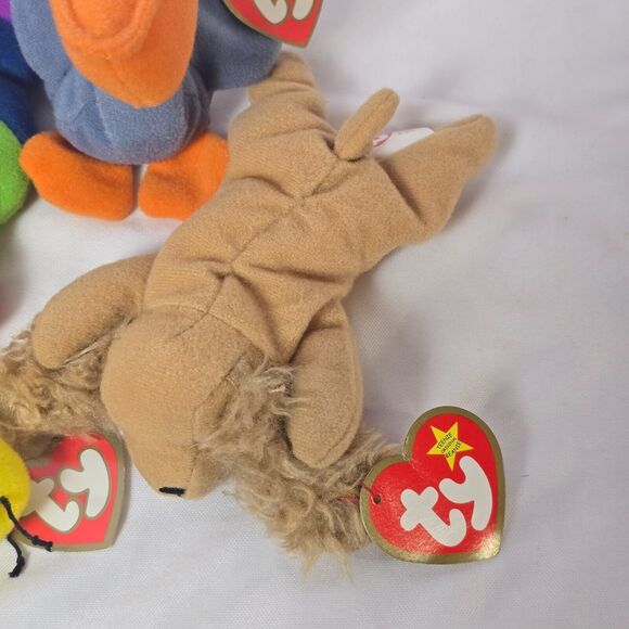 TY Beanie Babies Set of 7 - With Tags Attached - Vintage Collectible Plush Toys - Picture 3 of 9